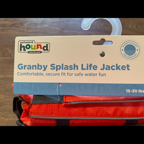 Outward Hound Dog Outward Hound Granby Splash Life Jacket Dog Orange New 53lbs Small 1620in